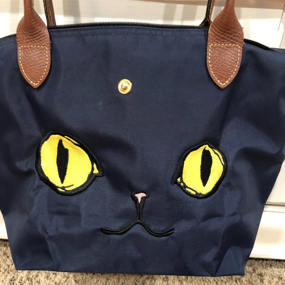 Longchamp Le Pliage Miaou Cat Tote